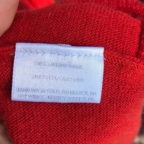 Eileen Fisher Jersey Merino Wool Boxy Step, garnet red sweater Sz XS - Picture 7 of 8
